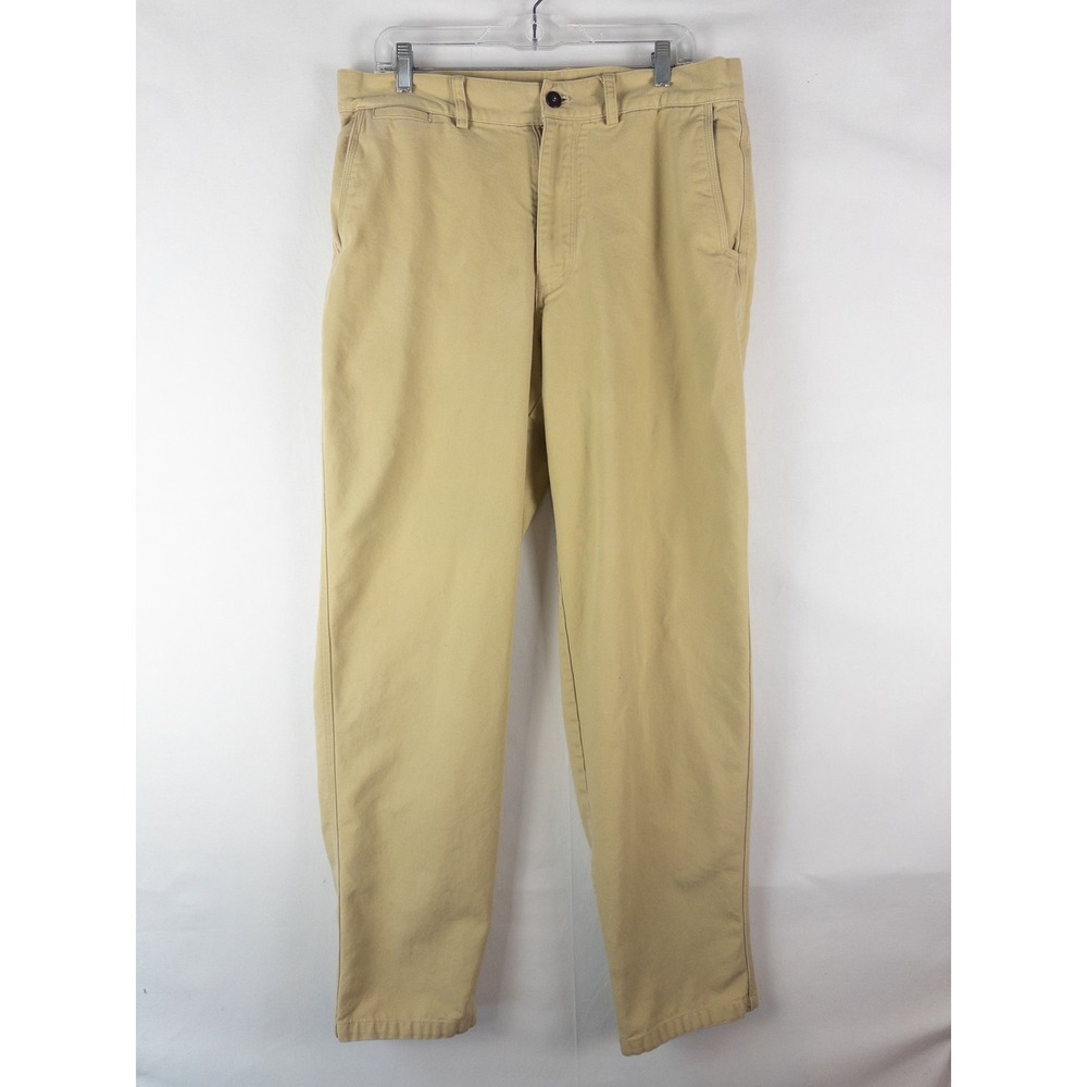 Patagonia Organic Cotton Chino Duck Pants Mens 36 Khaki Tan Relaxed Gorpcore Out
